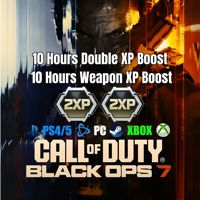 10 Hours Double XP Boost + 10 Hours Weapon XP